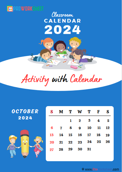 Calendar Based Activity for Students