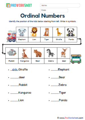 cardinal and ordinal numbers for grade 3