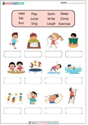 identifying action verbs worksheet