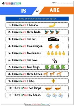 There is - There are activity worksheet
