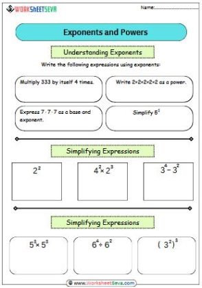 Ppm1d Exponents worksheet