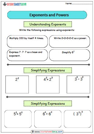 Ppm1d Exponents worksheet