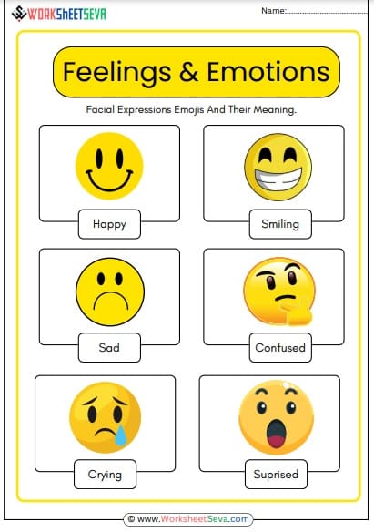 how to teach feelings and emotions to kindergarten worksheets