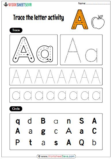 A to Z Writing Practice worksheet