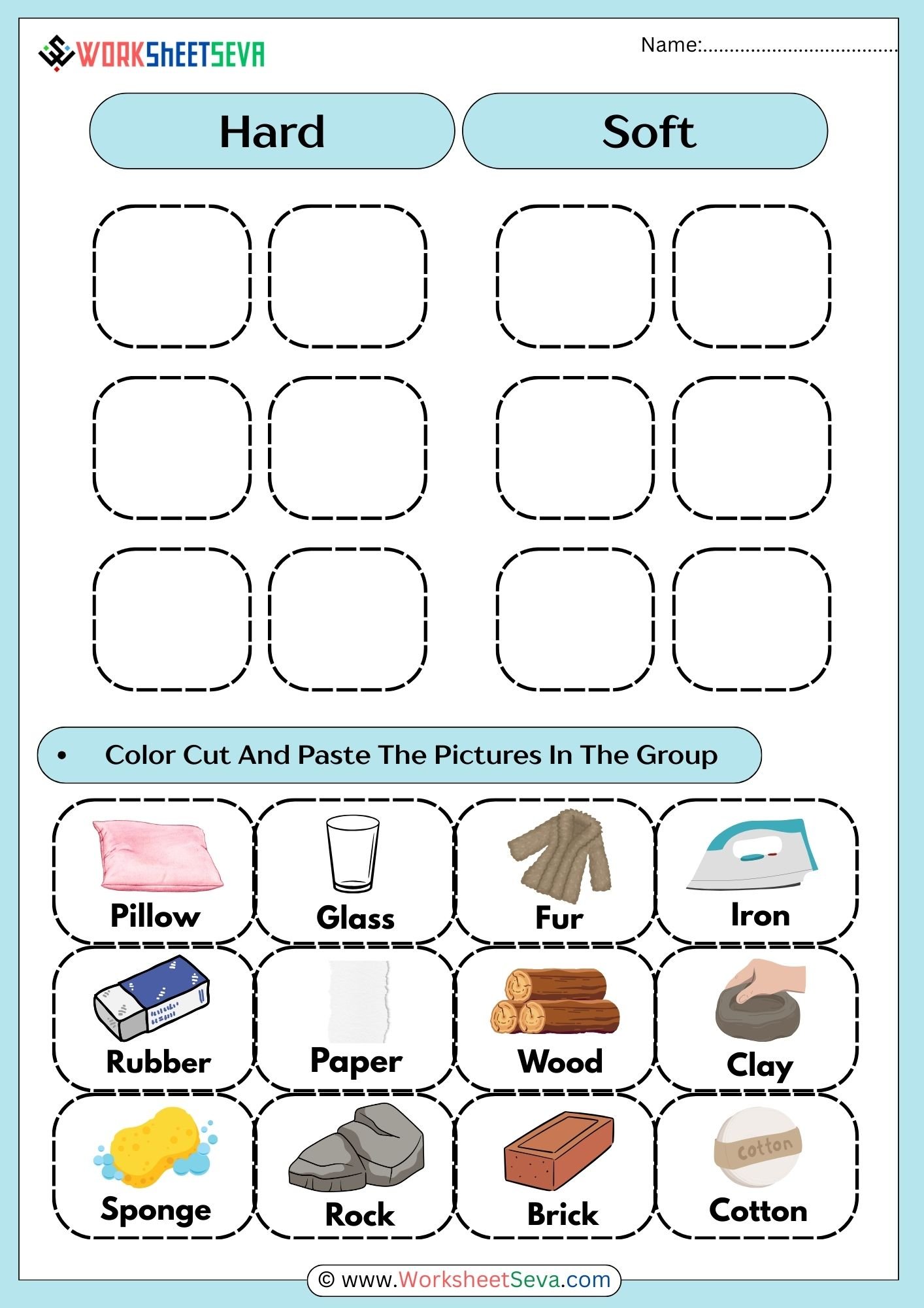 Hard and Soft Difference Worksheet pdf