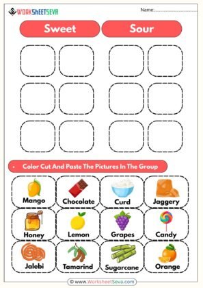 Sweet and Sour Division Worksheet pdf