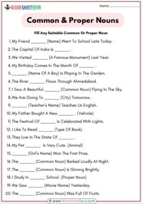 Common And Proper Nouns pdf